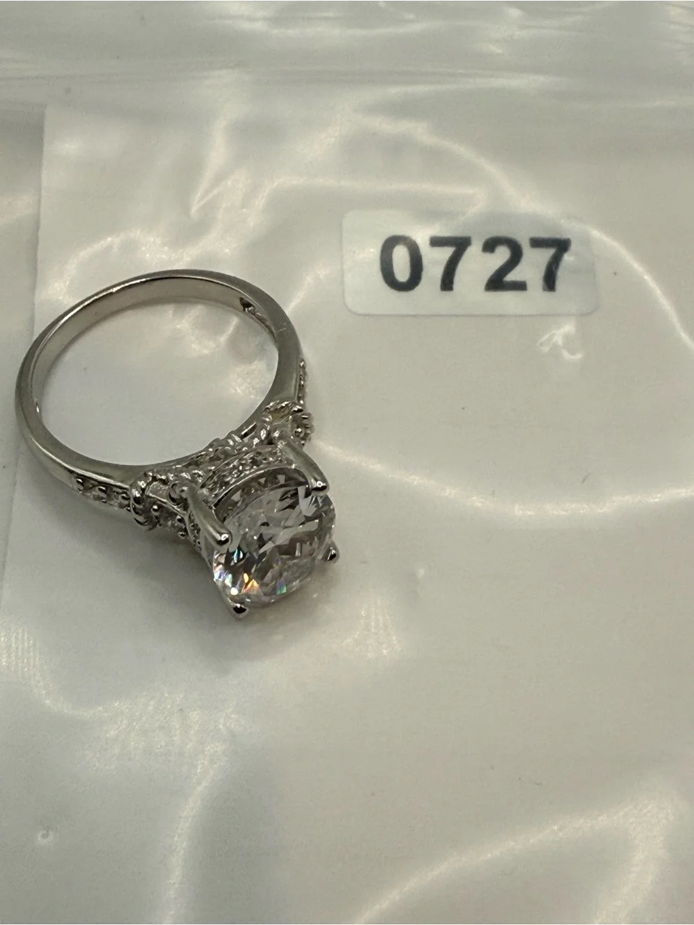 New Designer Sterling Silver‎ Cocktail Ring size 7